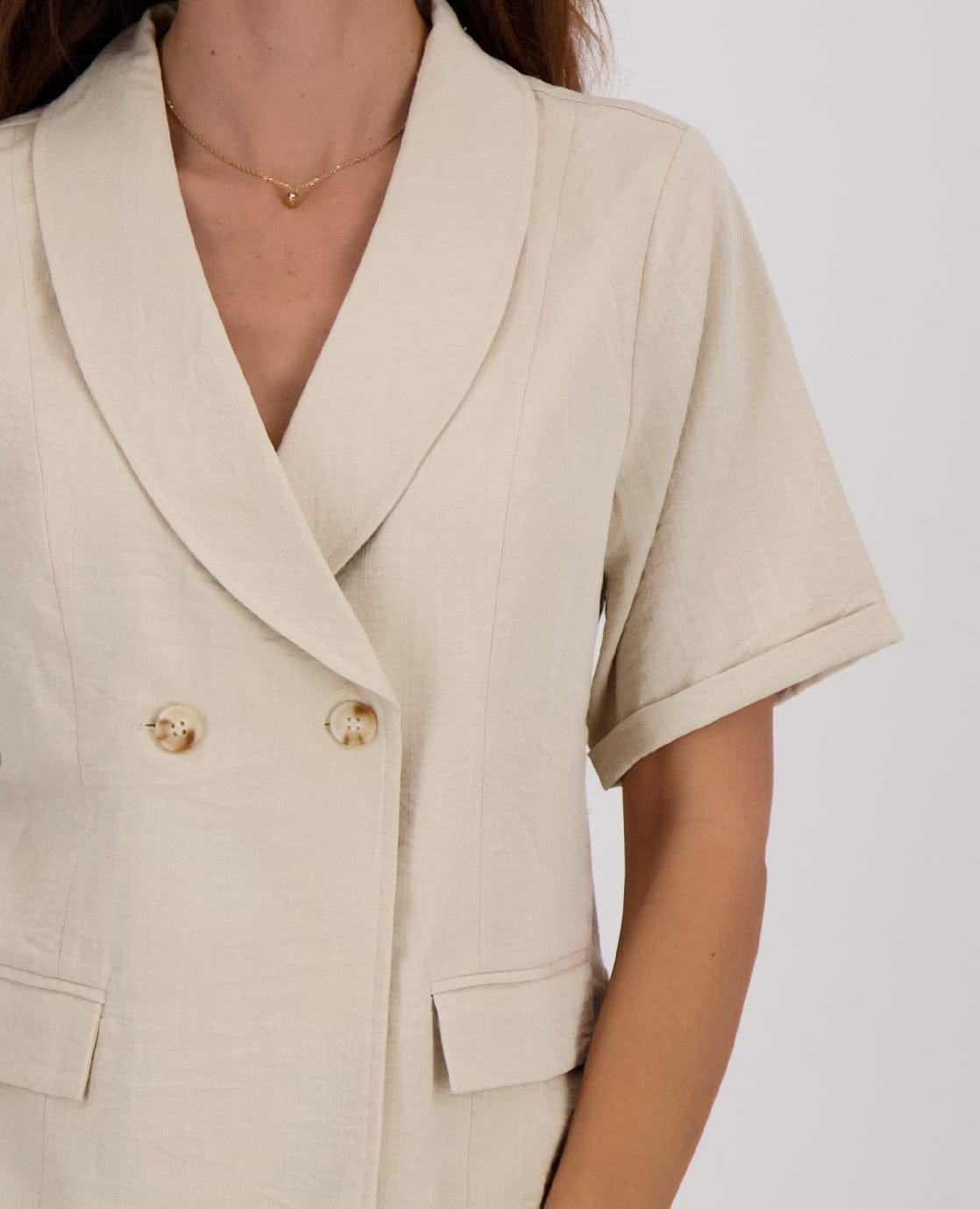 Je m'appelle Jassen Blazer Top Rana | Sahara Sand
