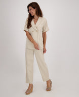 Je m'appelle Jassen Blazer Top Rana | Sahara Sand
