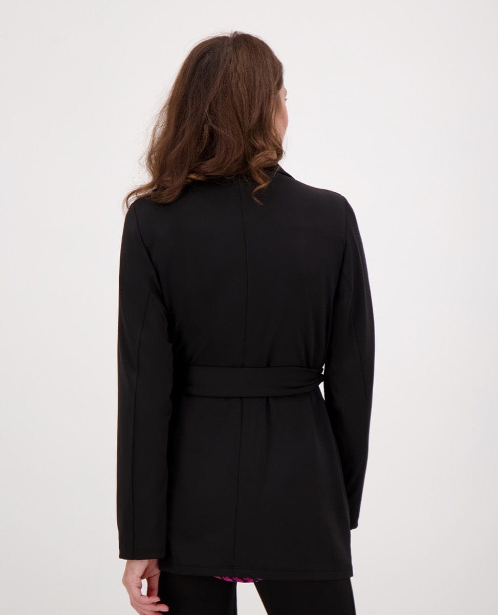 Je m'appelle Jassen Blazer Travel Brushed | Zwart