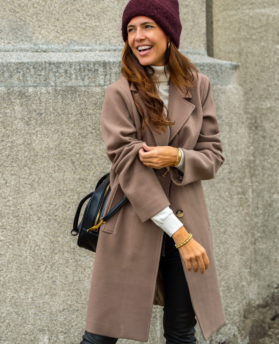Je m'appelle Jassen Taupe / XS Coat Abby | Taupe