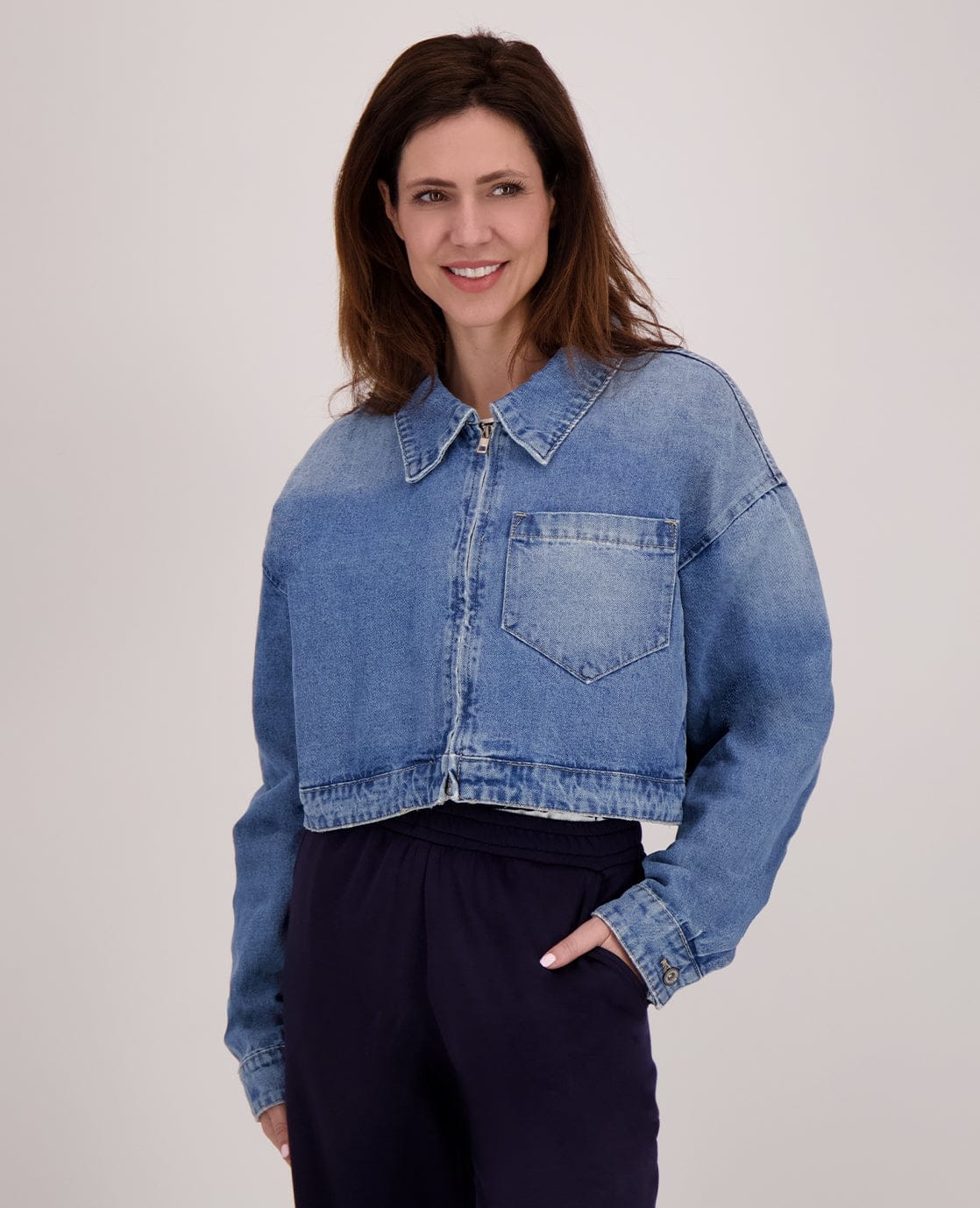 Je m'appelle Jassen Jacket Denim | Medium Denim Blue