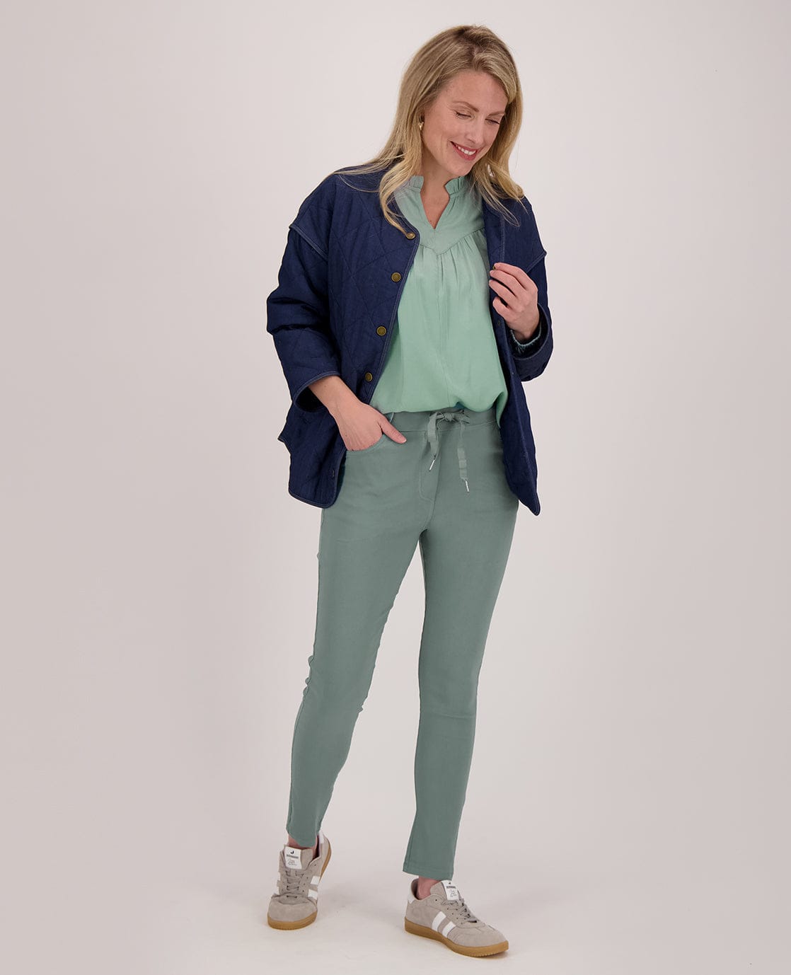 Je m'appelle Jassen Jacket Quilted | Dark Blue Denim