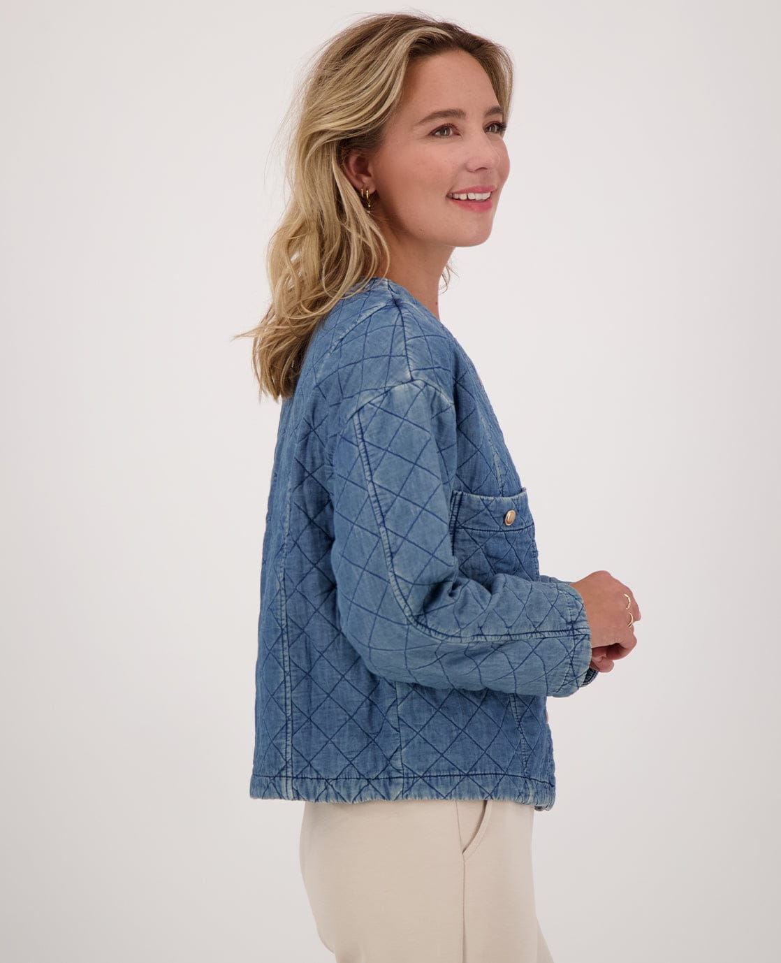 Je m'appelle Jassen Jacket Quilted | Denim