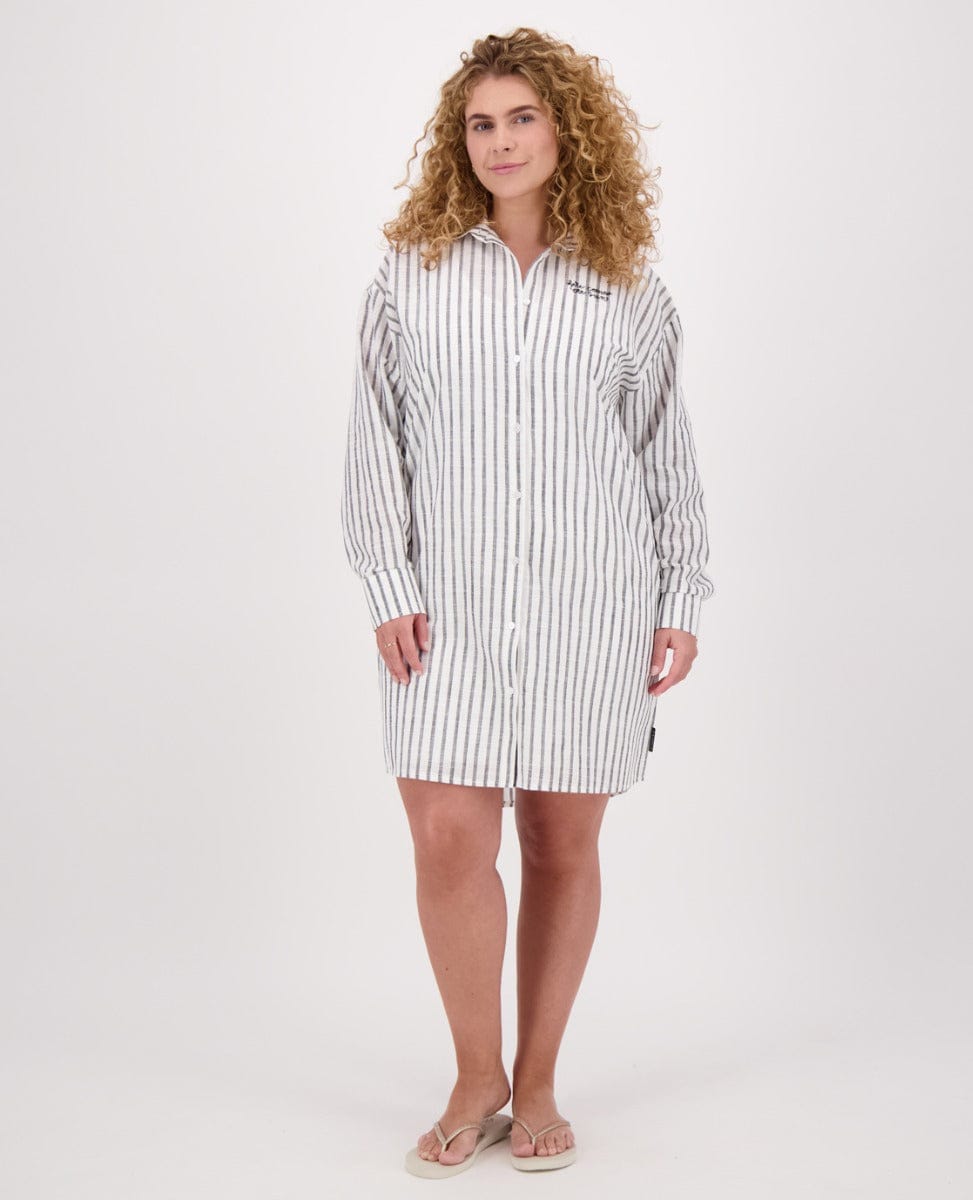 Je m'appelle Jurken Zwart/Wit / 44 Blousedress Alice | Zwart/Wit