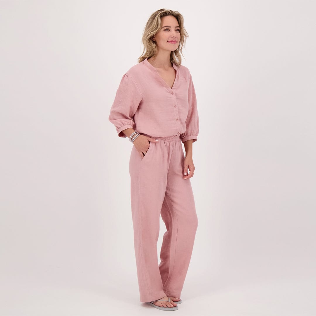 Je m'appelle Jurken Pant Straight | Pink Mauve