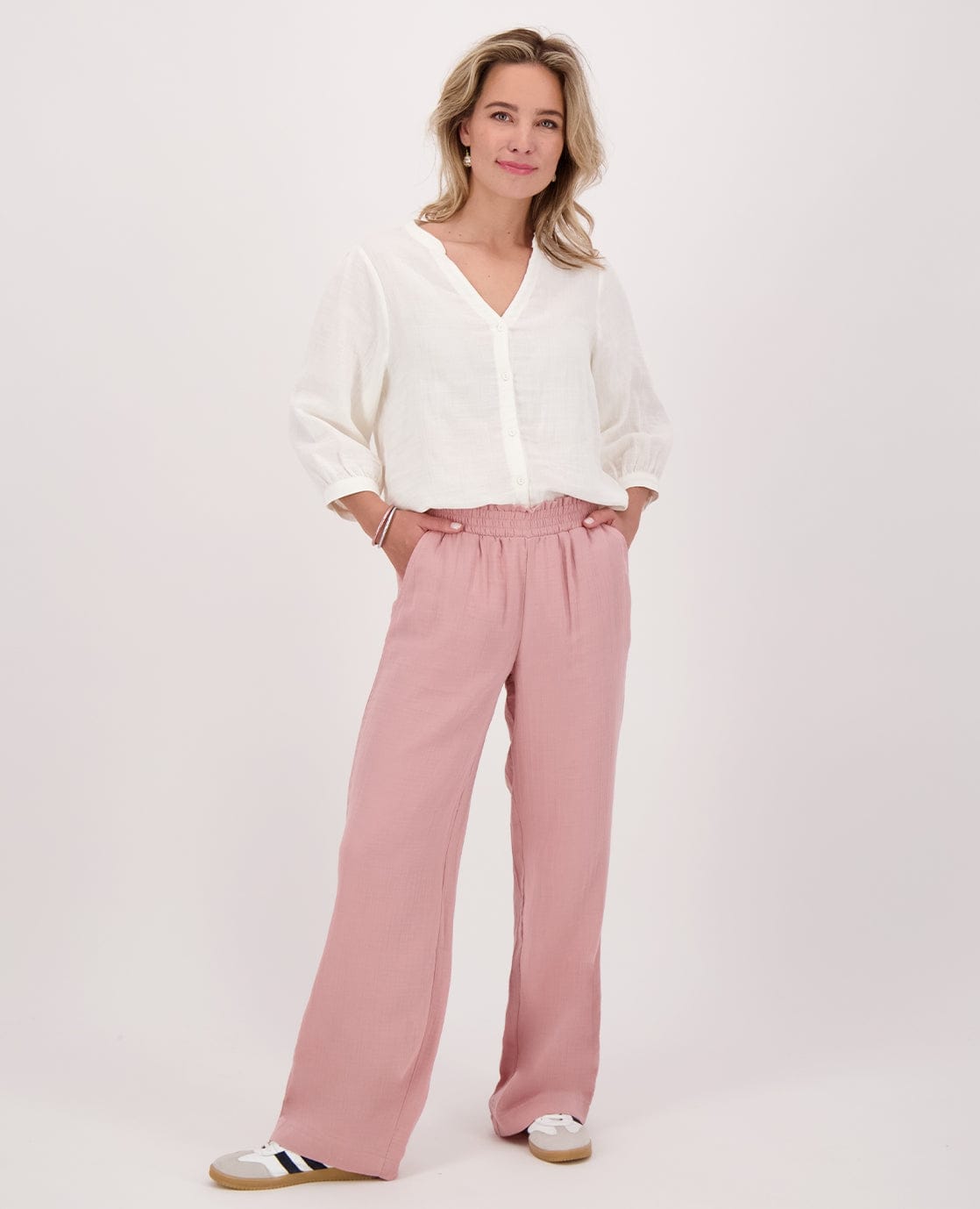 Je m'appelle Jurken Pant Straight | Pink Mauve