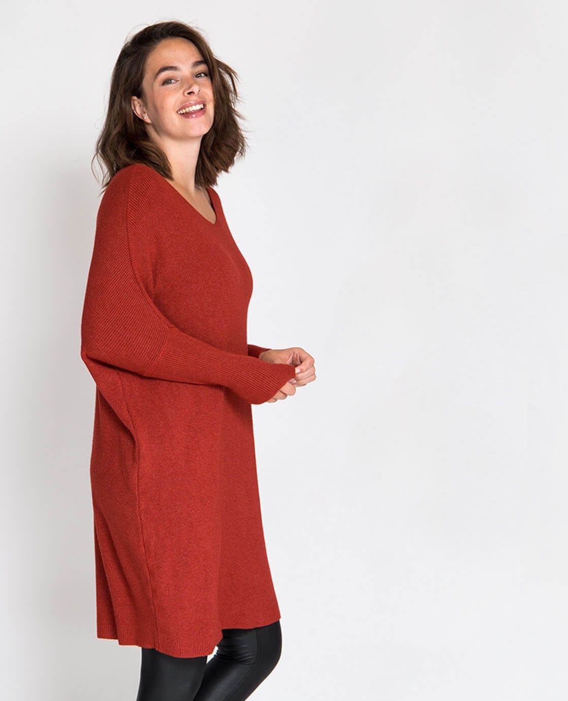 Je m'appelle Jurken Cardinale / S/M Pull Dress | Cardinale