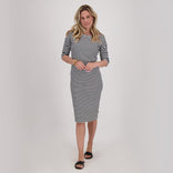 Je m'appelle Jurken Off White/Zwart / XS Robe Doris | Off White/Zwart