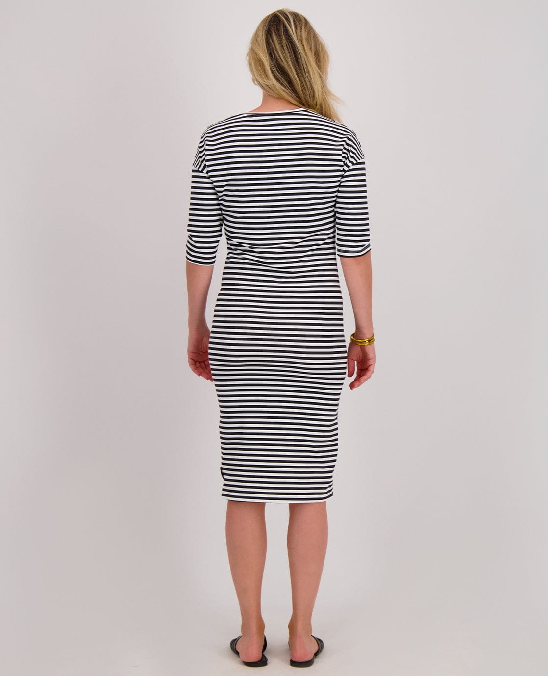 Je m'appelle Jurken Robe Doris | Off White/Zwart