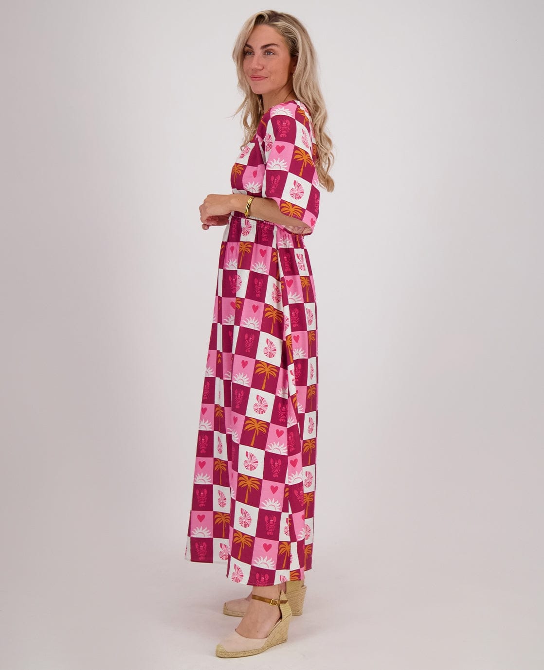 Je m'appelle Jurken Robe Kim Longue | Multicolor/Roze
