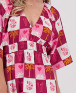 Je m'appelle Jurken Robe Kim Longue | Multicolor/Roze