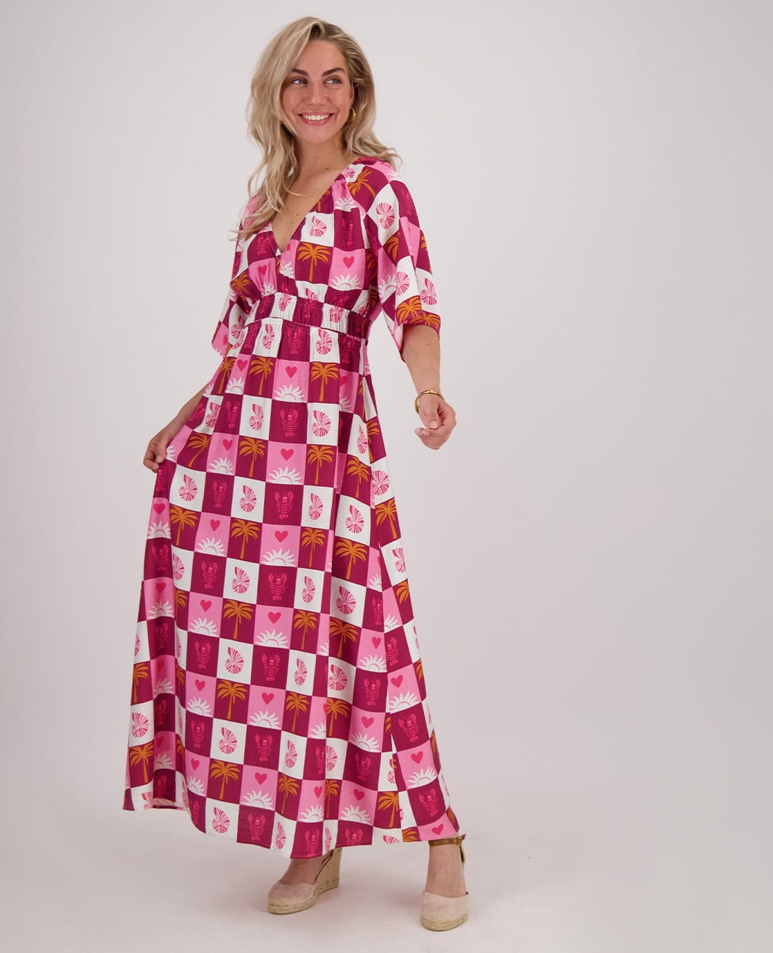 Je m'appelle Jurken Robe Kim Longue | Multicolor/Roze