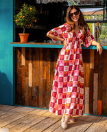 Je m'appelle Jurken Robe Kim Longue | Multicolor/Roze