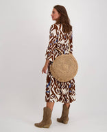Je m'appelle Jurken Robe St. Tropez | Brown/Blue