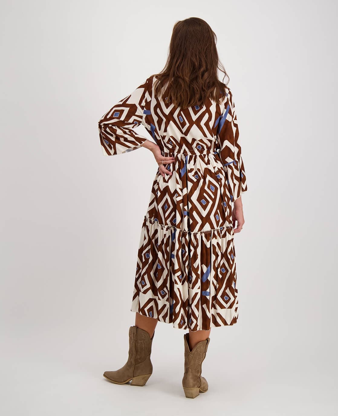 Je m'appelle Jurken Robe St. Tropez | Brown/Blue