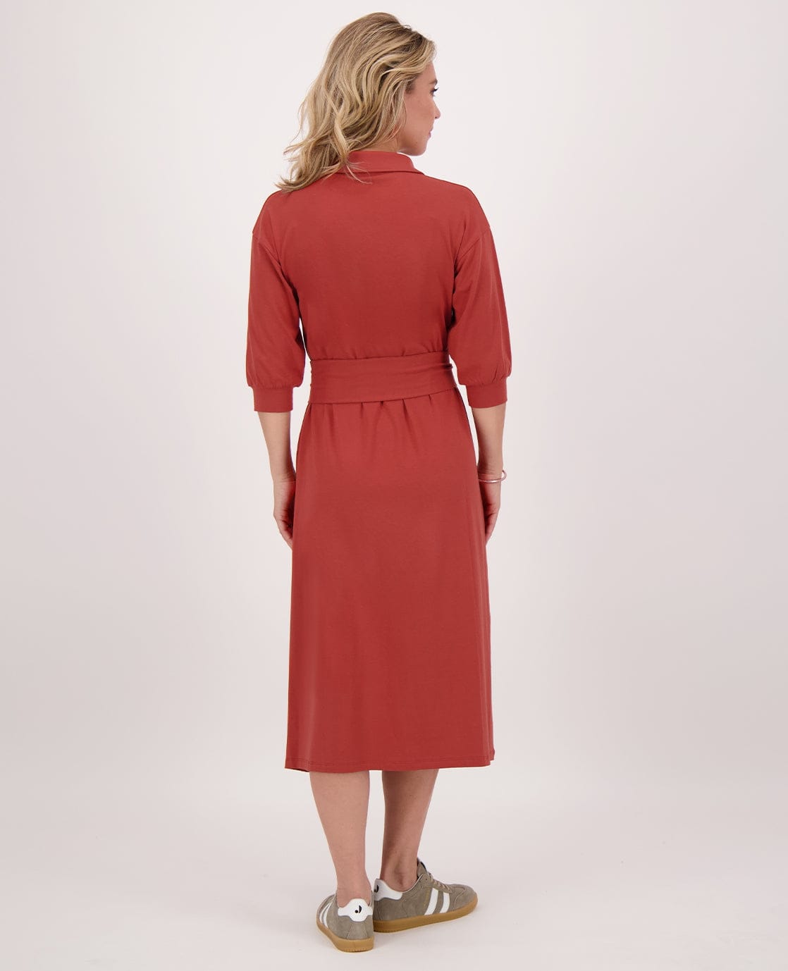 Je m'appelle Jurken Shirtdress Robe | Brique