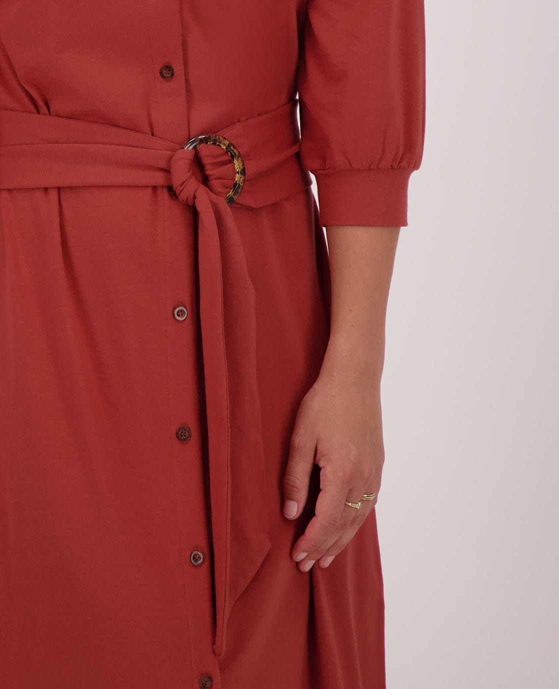 Je m'appelle Jurken Shirtdress Robe | Brique