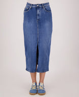 Je m'appelle Jurken Skirt Denim Superstretch | Dark Denim