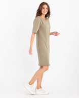 Je m'appelle Jurken Taupe / XS Sweatdress Robe | Taupe