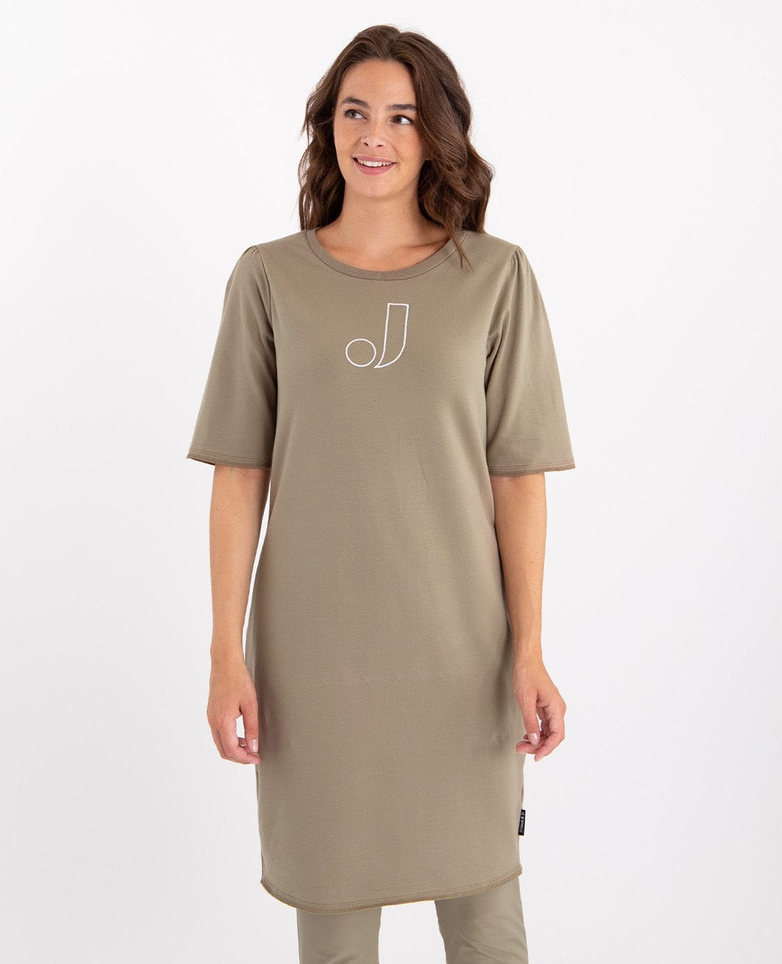 Je m'appelle Jurken Sweatdress Robe | Taupe