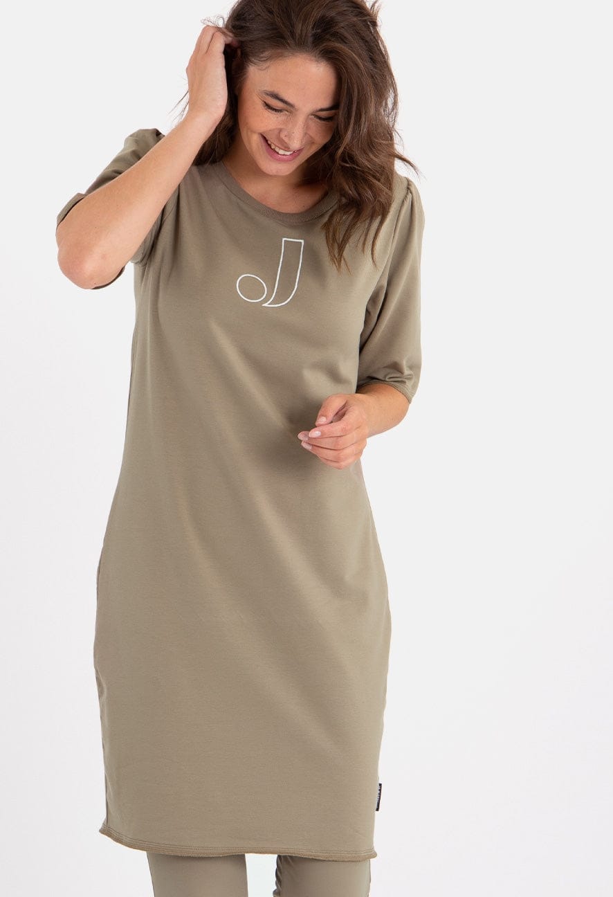 Je m'appelle Jurken Sweatdress Robe | Taupe