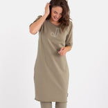 Je m'appelle Jurken Sweatdress Robe | Taupe