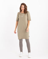 Je m'appelle Jurken Sweatdress Robe | Taupe