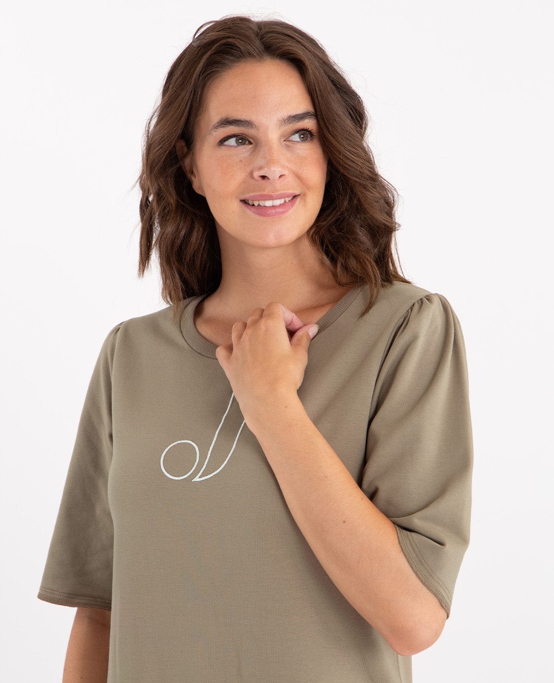 Je m'appelle Jurken Sweatdress Robe | Taupe