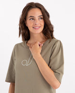 Je m'appelle Jurken Sweatdress Robe | Taupe