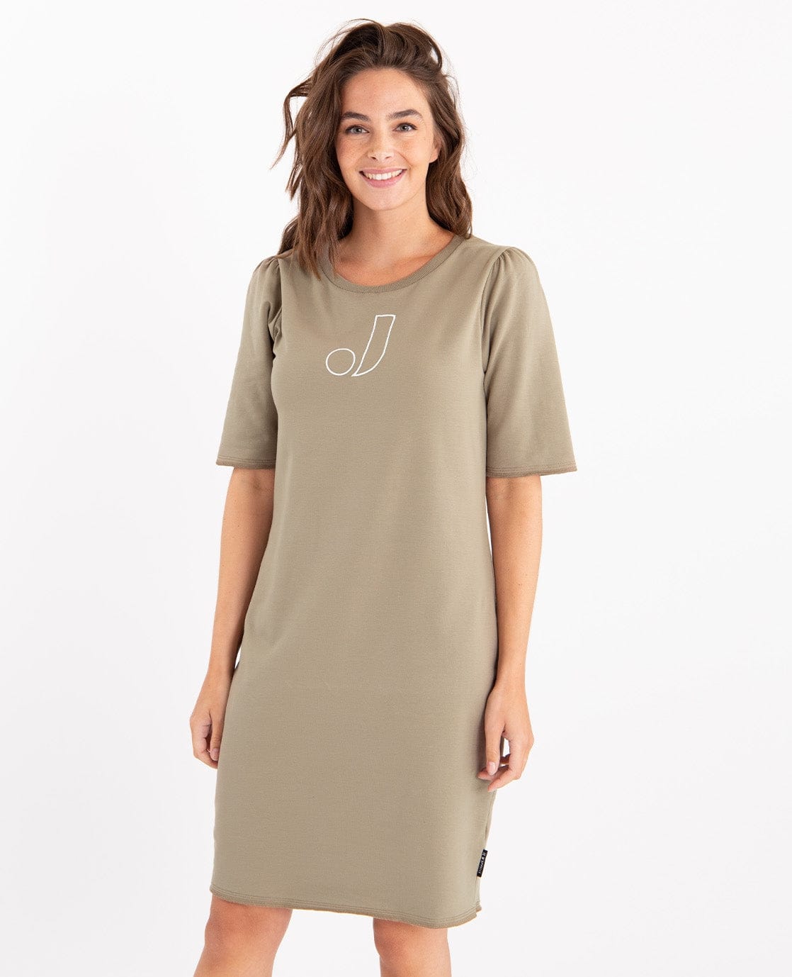 Je m'appelle Jurken Sweatdress Robe | Taupe