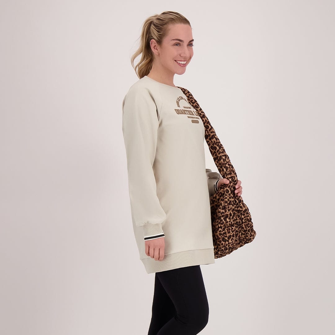 Je m'appelle Jurken Beige Melange / XS Tunique Longue | Beige Melange