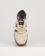 Je m'appelle Schoenen Sneakers Stripes | Greige/Burgundy