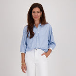 Je m'appelle Tops Blouse Eva | Multicolor/Blauw