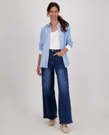 Je m'appelle Tops Blouse Eva | Multicolor/Blauw