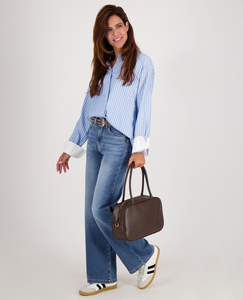 Je m'appelle Tops Blouse Eva | Multicolor/Blauw