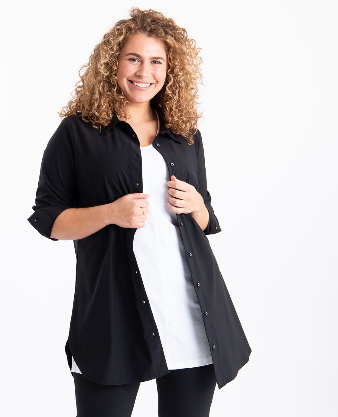 Je m'appelle Tops Blouse Inès Travel | Zwart