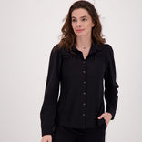 Je m'appelle Tops Zwart / XS Blouse Joëlle Travel | Zwart