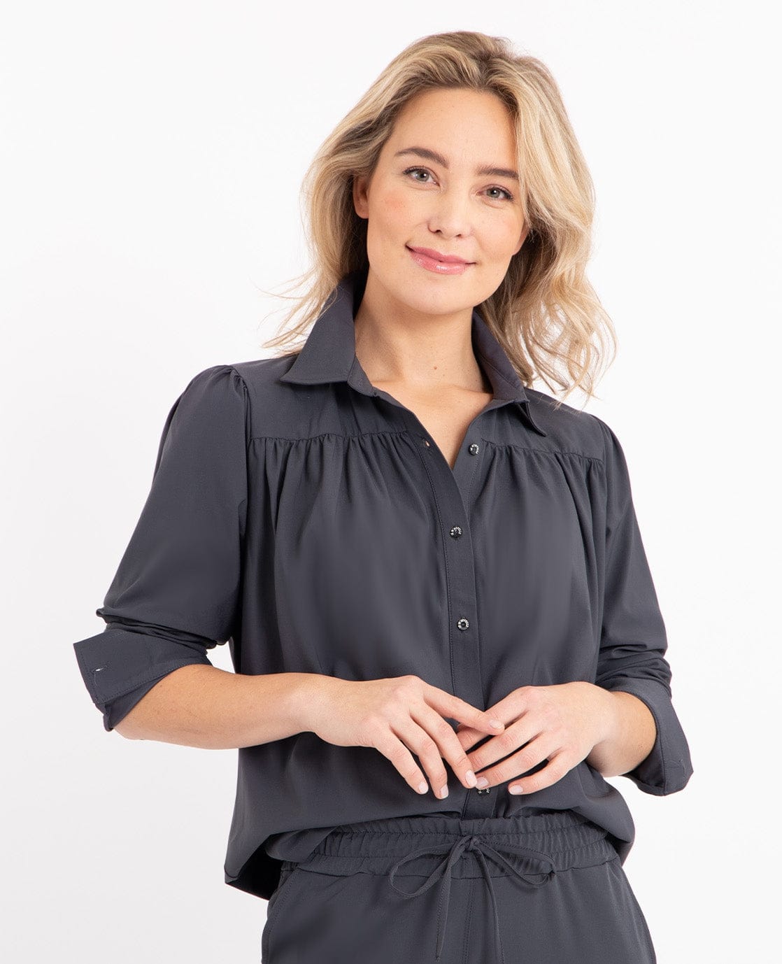 Je m'appelle Tops Gorgeous Grey / XS Blouse Jolie Travel | Gorgeous Grey