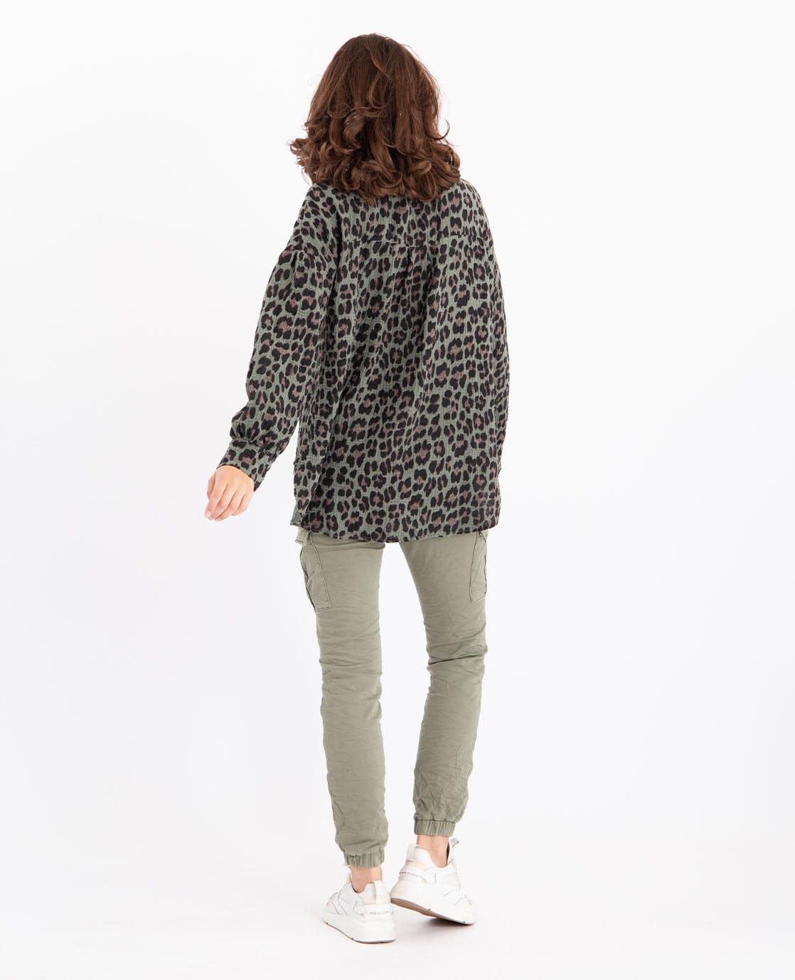 Je m'appelle Tops Blouse Joyeux Panthère | Groen