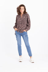 Je m'appelle Tops Blouse Joyeux Panthère | Pink