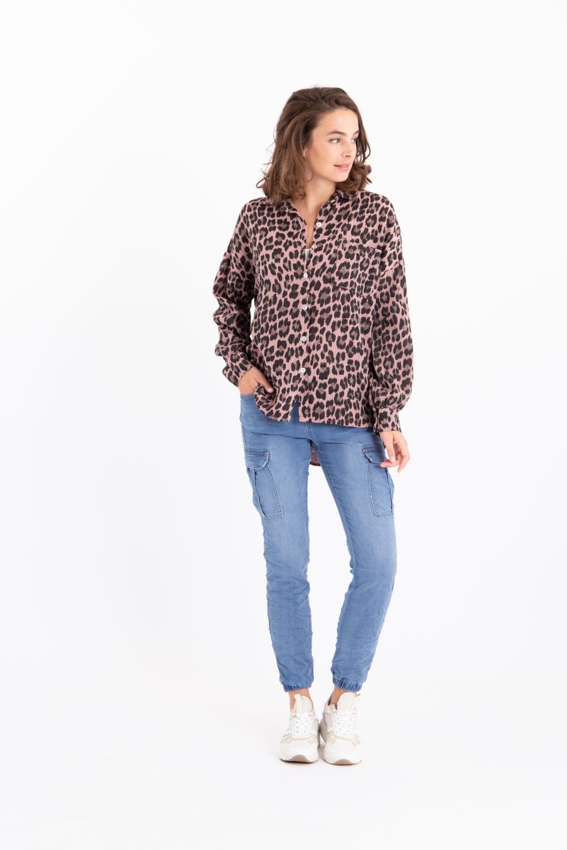 Je m'appelle Tops Blouse Joyeux Panthère | Pink