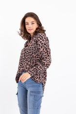 Je m'appelle Tops Pink / XS Blouse Joyeux Panthère | Pink