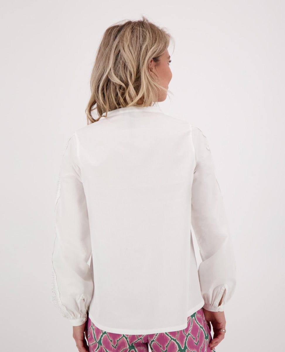 Je m'appelle Tops Blouse Maya | Porselein wit