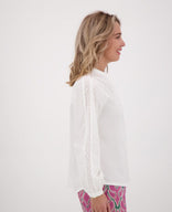 Je m'appelle Tops Blouse Maya | Porselein wit