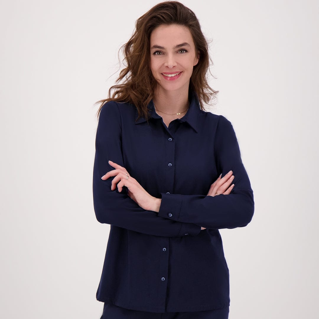 Je m'appelle Tops Blouse Perfecte Travel | Donkerblauw