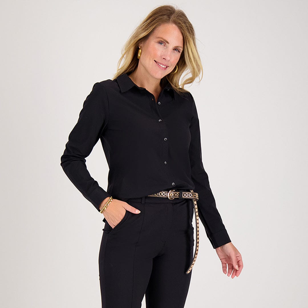Je m'appelle Tops Blouse Perfecte Travel | Zwart