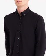 Je m'appelle Tops Button Down Shirt Homme Travel | Zwart