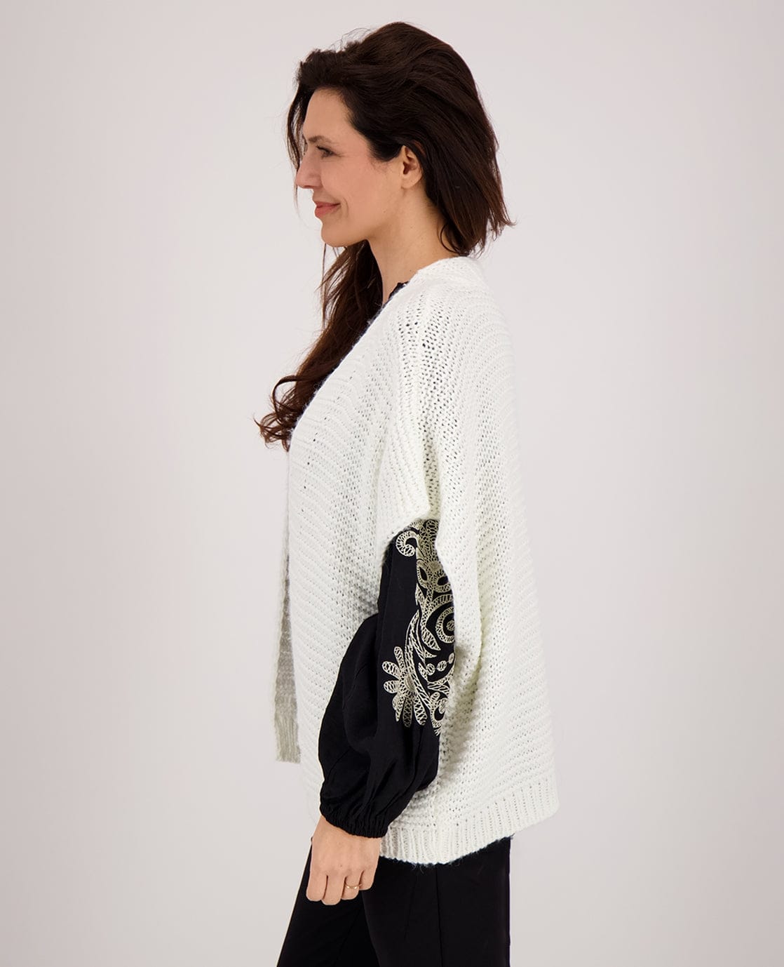 Je m'appelle Tops Gilet Vest | Ecru