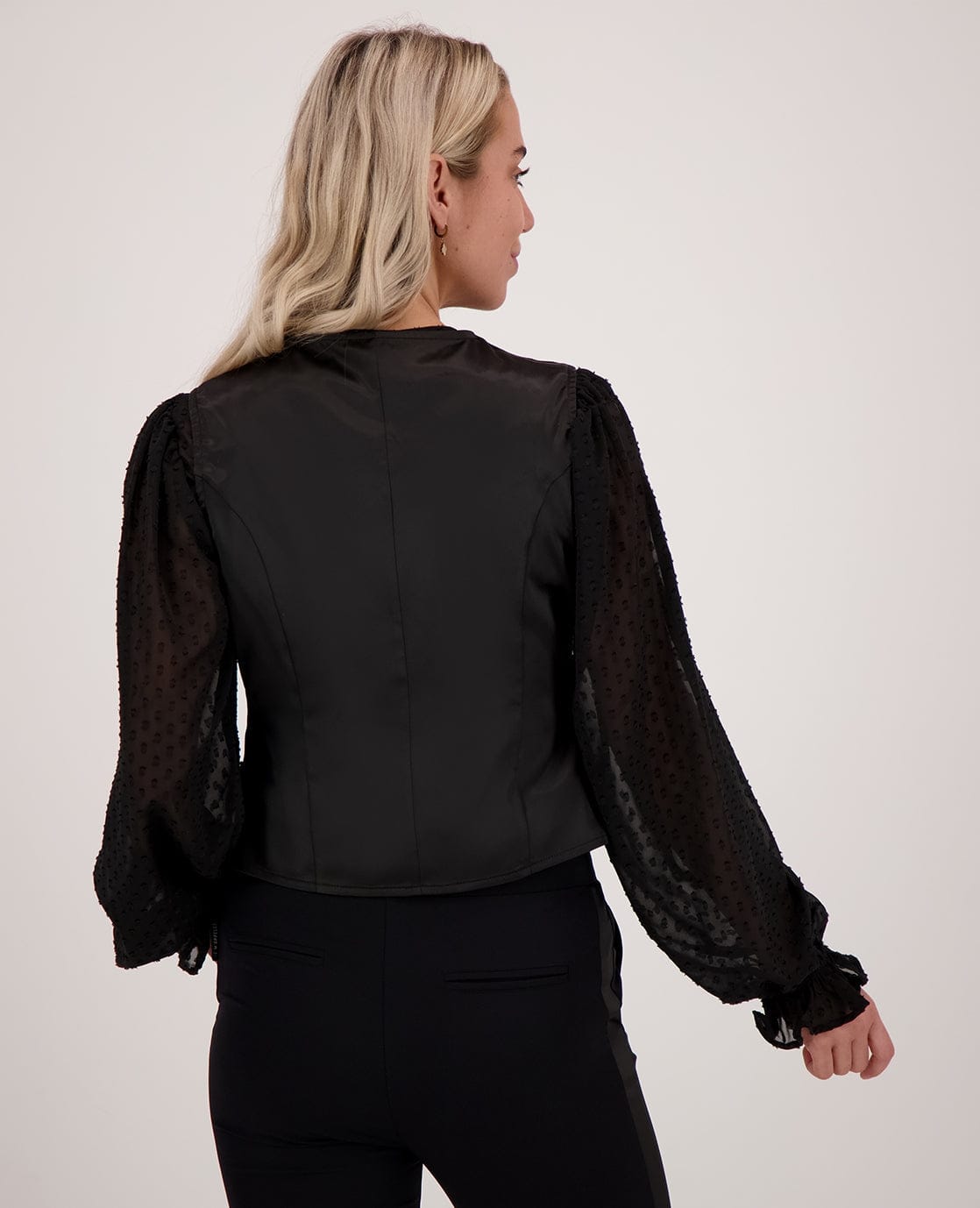 Je m'appelle Tops Gilet Yinthe Travel | Zwart