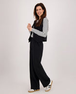 Je m'appelle Tops Gilet Yinthe Travel | Zwart